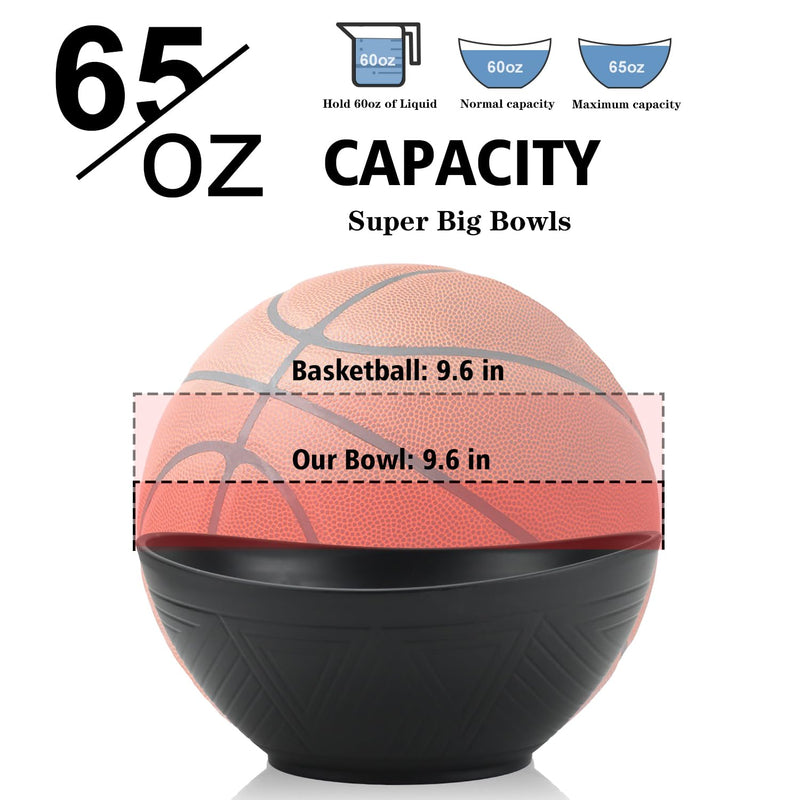 65 oz Large Salad Bowls Ivory - Wheat Straw Salad bowls Set of 4