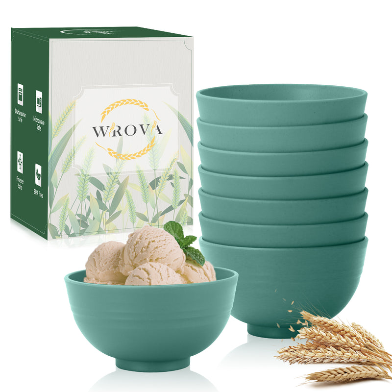 wheat straw dessert bowls 10oz set of 8