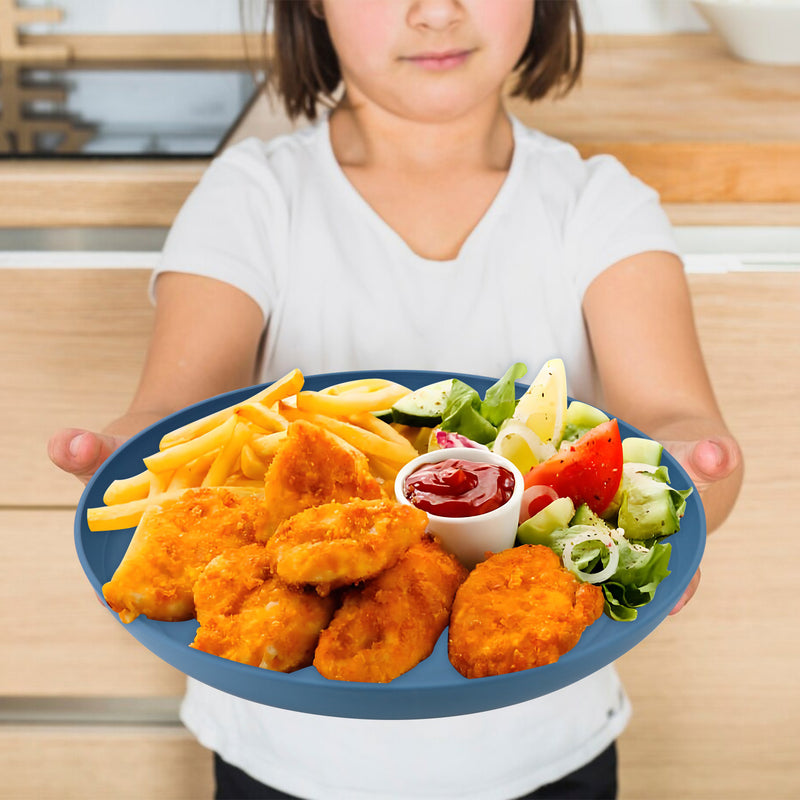 Large Wheat Straw Dinner Plates - 11 Inch Unbreakable Big Set of 8