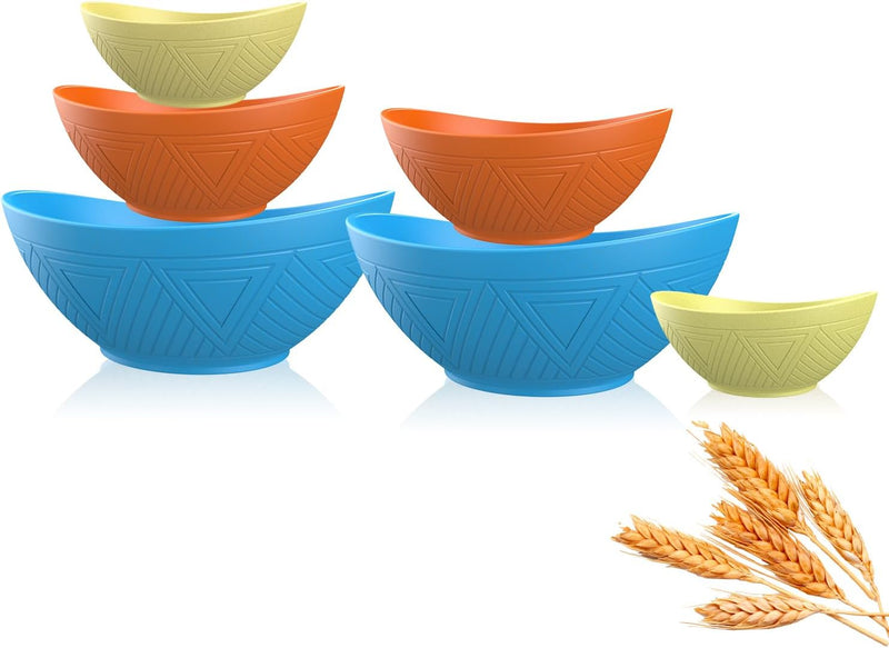 Salad Bowls Set of 6 with 3 Size