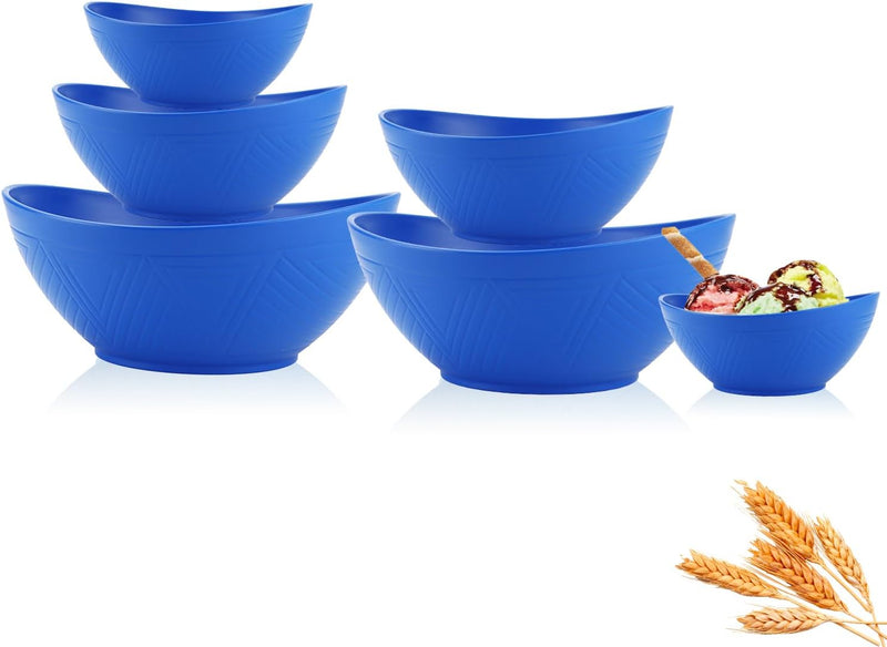 Salad Bowls Set of 6 with 3 Size