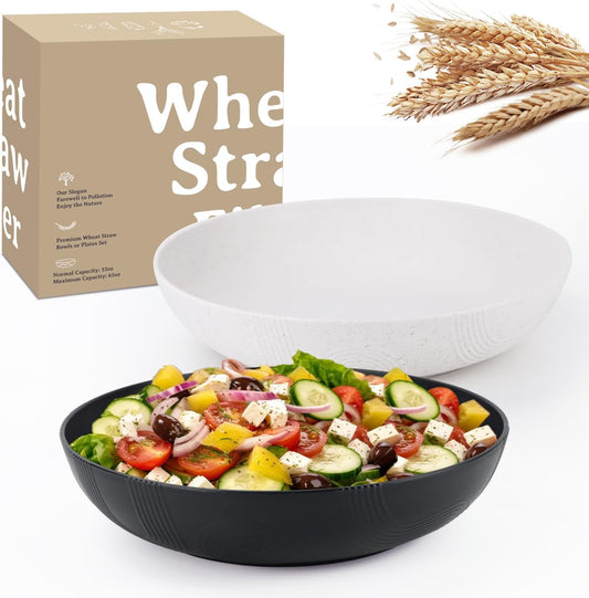 Large salad bowls,65 oz Salad bowls set of 2
