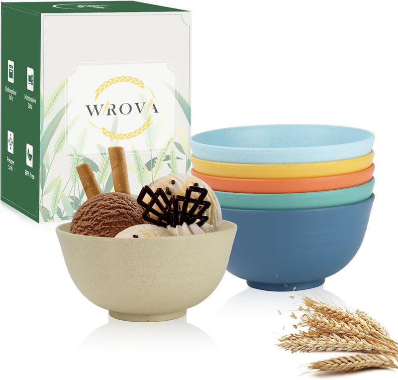 wheat straw dessert bowls 10oz set of 8