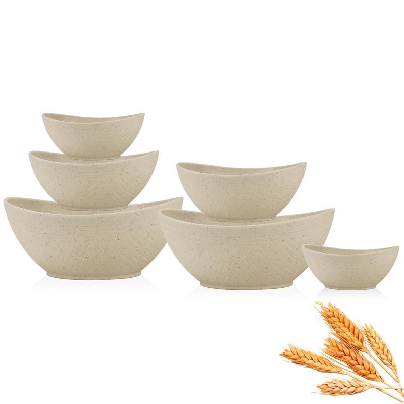 Salad Bowls Set of 6 with 3 Size
