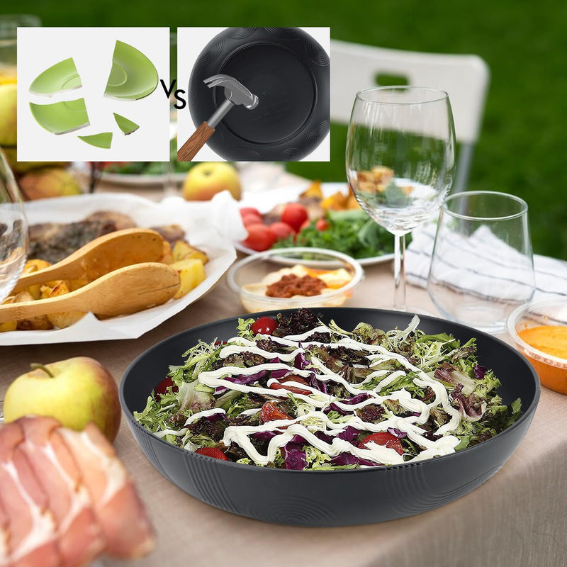 Large salad bowls,65 oz Salad bowls set of 2