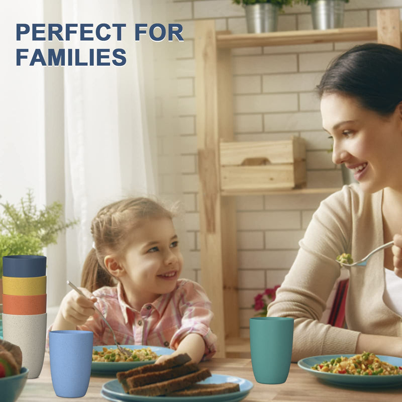 Wheat Straw Cups 6 PCS Good Alternative to Plastic Reusable Cups 20 oz