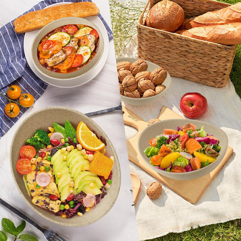 Salad Bowls Set of 6 with 3 Size