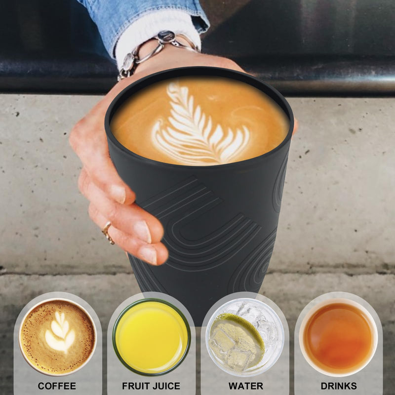 Wheat Straw Cups 16oz set of 8 with Etched Pattern