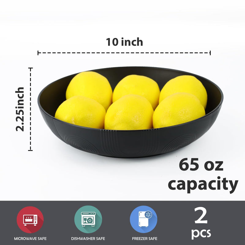 Large salad bowls,65 oz Salad bowls set of 2