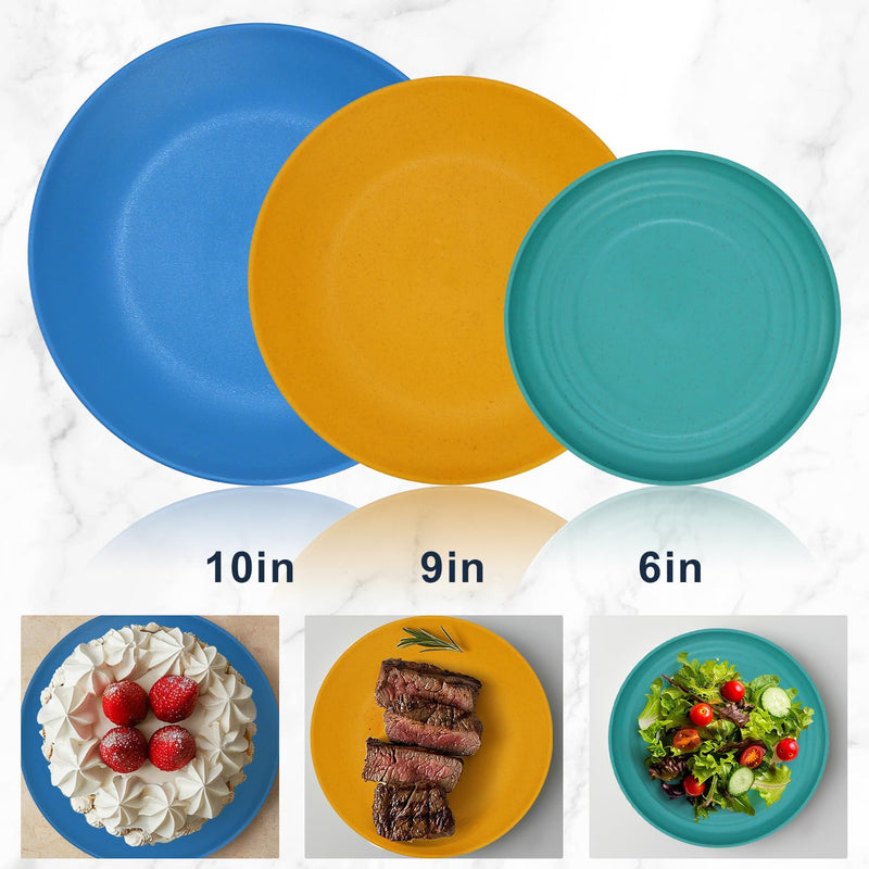 40 Pack plates and bowls sets for kids
