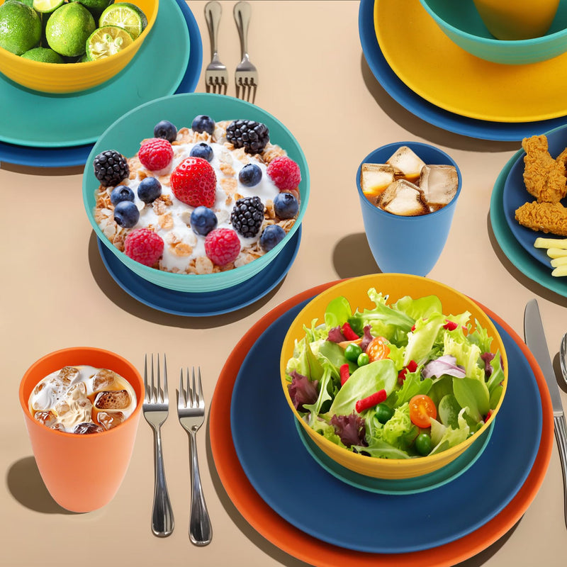 40 Pack plates and bowls sets for kids