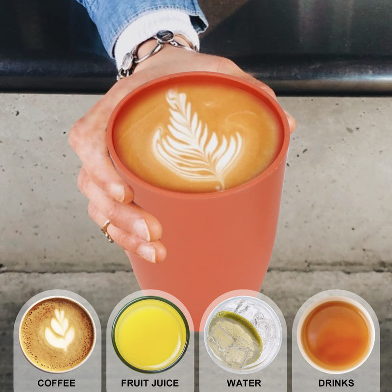 Wheat Straw Cups 6 PCS Good Alternative to Plastic Reusable Cups 20 oz