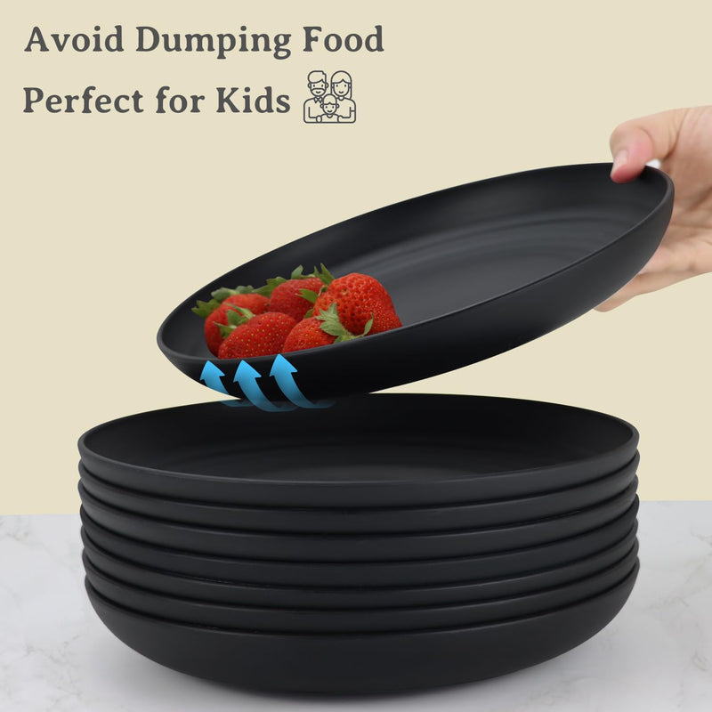 Unbreakable wheat straw dinnerware sets of 28