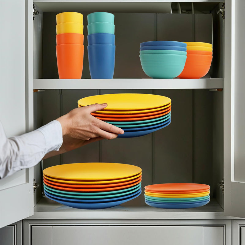 40 Pack plates and bowls sets for kids