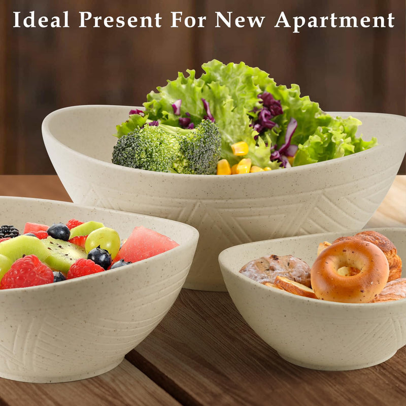 Salad Bowls Set of 6 with 3 Size